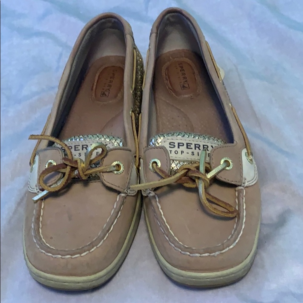 Gold Sperry Top-Sider (7.5)
